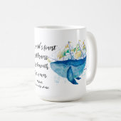 Mug Aquarelle d'inspiration océanique (Devant droit)