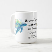 Mug Aquarelle d'inspiration océanique (Devant gauche)