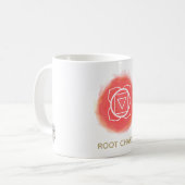 Mug Aquarelle d'intention du symbole de racine rouge C (Devant gauche)
