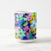 Mug Aquarelle d'orchidée, (Centre)
