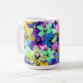 Mug Aquarelle d'orchidée, (Devant gauche)