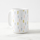 Mug Aquarelle douce Chevron Motif (Devant gauche)