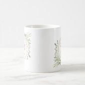 Mug Aquarelle douce Feuilles 50e anniversaire (Centre)