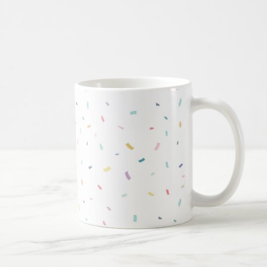 Mug Aquarelle douce Motif Confetti (Droite)