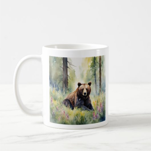 Mug Aquarelle d'ours (Gauche)