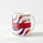 Mug Aquarelle drapeau américain Trump 2020 (Devant droit)
