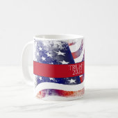 Mug Aquarelle drapeau américain Trump 2020 (Devant gauche)