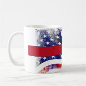 Mug Aquarelle drapeau américain Trump 2020 (Gauche)