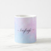 Mug Aquarelle Dreamy Rose bleu turquoise (Centre)