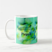 Mug Aquarelle du devis de vie inspirationnelle du proc (Gauche)