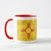 Mug Aquarelle du drapeau de l'État du Nouveau-Mexique (Gauche)