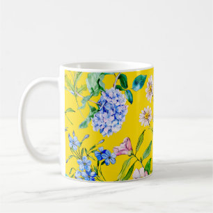 Mug Aquarelle du jardin de fleurs illustration motif