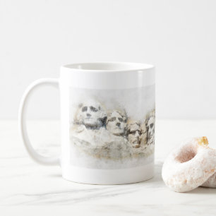 Mug Aquarelle du mont Rushmore