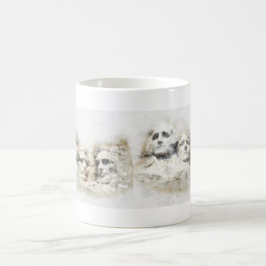Mug Aquarelle du mont Rushmore (Centre)