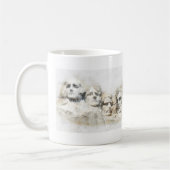Mug Aquarelle du mont Rushmore (Gauche)