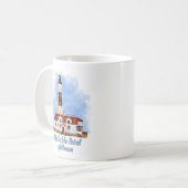 Mug Aquarelle du phare de Big Sable Point - Michigan (Devant gauche)