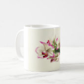 Mug Aquarelle d'une orchidée, Phalaenopsis - (Devant gauche)