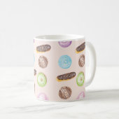 Mug Aquarelle Eclair Donuts Fun Hand Peint (Devant droit)
