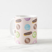 Mug Aquarelle Eclair Donuts Fun Hand Peint (Devant gauche)
