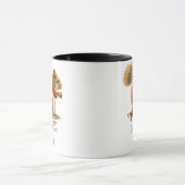 Mug Aquarelle écureuil rouge, Citation drôle (Centre)