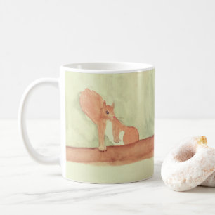 Mug Aquarelle écureuils mignons de la forêt