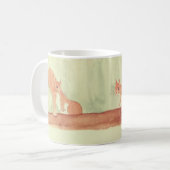 Mug Aquarelle écureuils mignons de la forêt (Devant gauche)