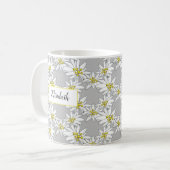 Mug Aquarelle Edelweiss à main personnalisée (Devant gauche)