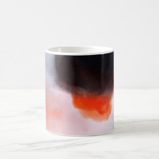 Mug Aquarelle élégante Abstraite main peinte (Centre)