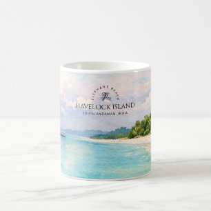 Mug Aquarelle Elephant Beach – Cadeau Souvenir d'Andam