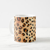 Mug Aquarelle Empreinte de léopard : Texture de fourru (Devant gauche)