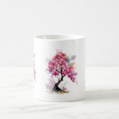 Mug Aquarelle en fleurs complètes Sakura Cherry Blosso (Centre)