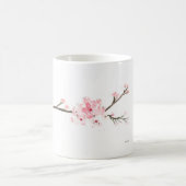 Mug Aquarelle en fleurs de cerisier (Centre)