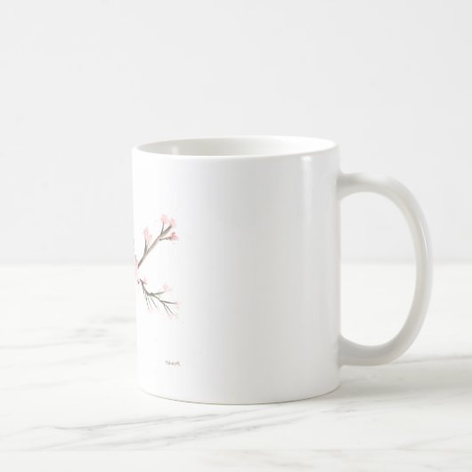 Mug Aquarelle en fleurs de cerisier (Droite)