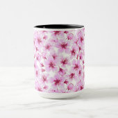 Mug Aquarelle en fleurs de cerisier (Centre)