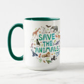 Mug Aquarelle Enregistrer les animaux (Gauche)