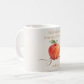 Mug Aquarelle Enseignant Apple - Cadeau Merci (Devant gauche)