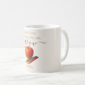 Mug Aquarelle Enseignant Apple - Cadeau Merci (Devant droit)