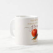 Mug Aquarelle Enseignant Apple - Cadeau Merci (Devant gauche)