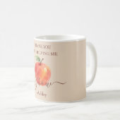 Mug Aquarelle Enseignant Apple - Cadeau Merci (Devant droit)