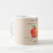 Mug Aquarelle Enseignant Apple - Cadeau Merci (Devant gauche)