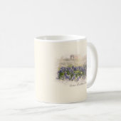 Mug Aquarelle esquissée du champ Bluebonnet (Devant droit)