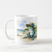 Mug Aquarelle estivale Grenouille sur la plage (Gauche)