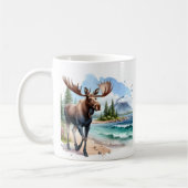 Mug Aquarelle estivale Oie sur la plage (Gauche)