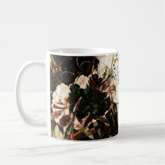 Mug Aquarelle ethnique : arrière - plan floral rétro.