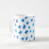 Mug Aquarelle étoilée - bleu (Devant gauche)