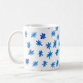 Mug Aquarelle étoilée - bleu (Gauche)