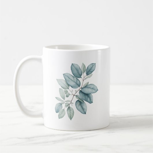 Mug Aquarelle Eucalyptus (Gauche)