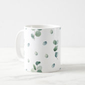 Mug Aquarelle eucalyptus feuilles (Devant gauche)