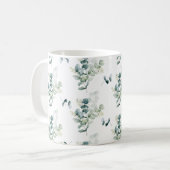Mug Aquarelle eucalyptus feuilles (Devant gauche)