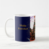 Mug Aquarelle Eucalyptus Moderne Feliz Navidad Parties (Gauche)